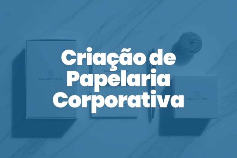 Imagem de divulgação do serviço de criação de papelaria corporativa